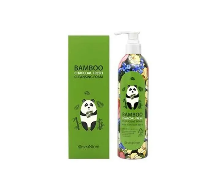 Пінка з бамбуковим вугіллям seaNtree Bamboo Charcoal Fresh Cleansing Foam