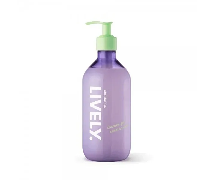 Натуральний гель для душу з ефірною олією лаванди, 500мл. AROMATICA LIVELY Shower Gel Lavender
