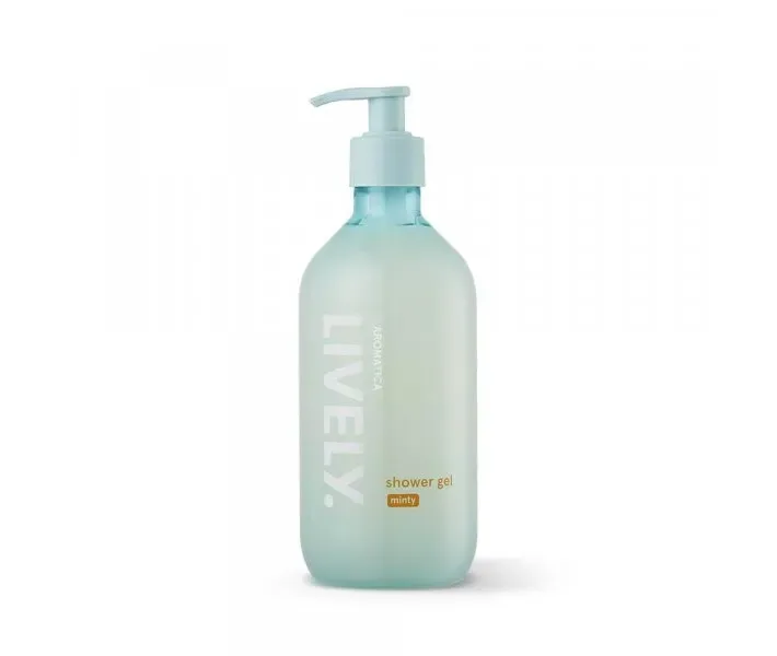 Гель для душу з ефірною олією м'яти, 500мл. AROMATICA Lively Shower Gel Minty