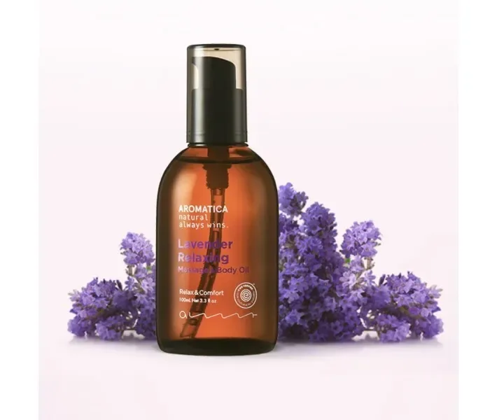 Масажне масло AROMATICA Lavender Relaxing Massage Body Oil