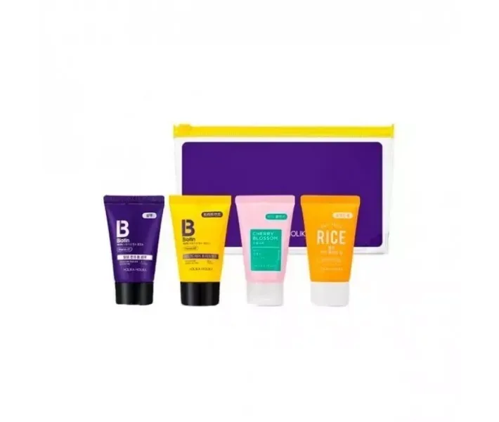 Набір Holika Holika Biotin Travel Kit (Shampoo, Treatment, Body Wash, Cleansing Foam) (4 в 1)