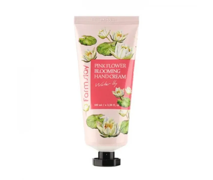 Крем для рук Farmstay Pink Flower Blooming Hand Cream Water Lily