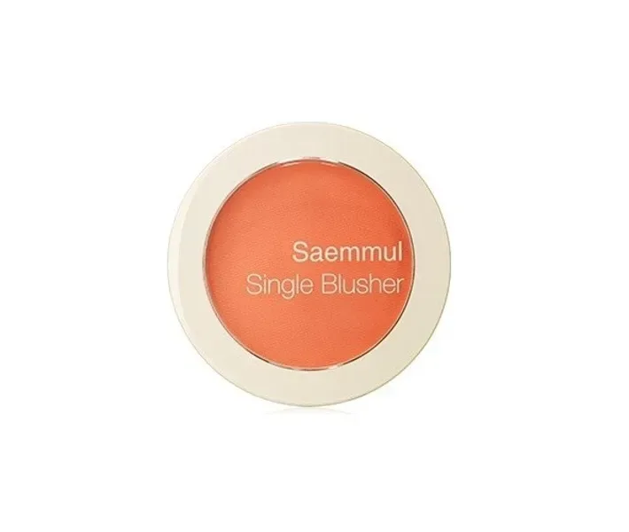 Однотонні рум'яна, 5г The Saem Saemmul Single Blusher OR02 Selfie Orange