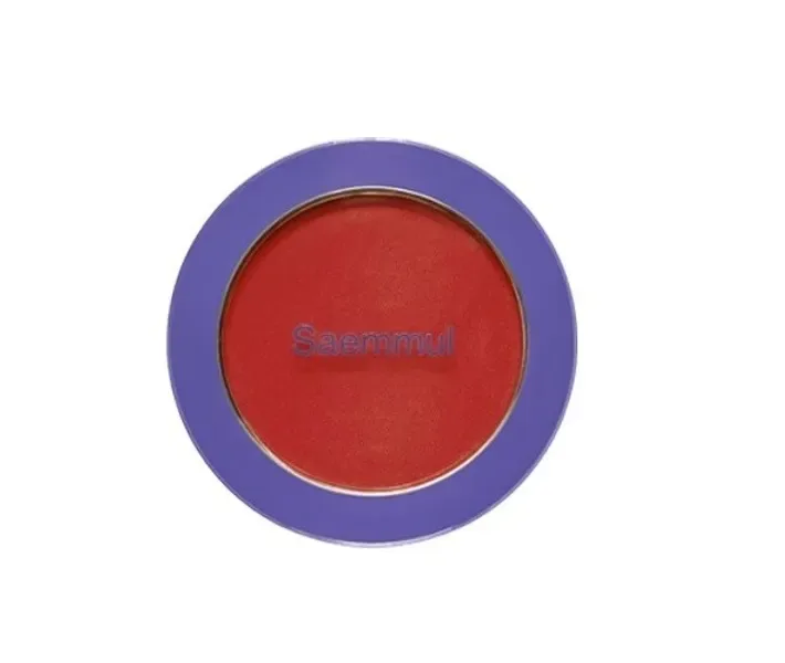 Однотонні рум'яна, 5г The Saem Saemmul Single Blushe RD04 Carot Red