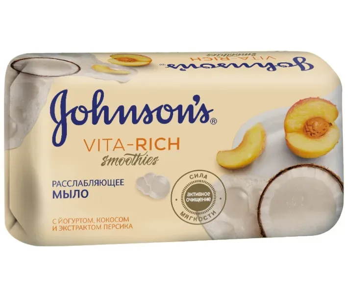 Мило Johnson's Vita-Rich Розслаблюючу з йогуртом, кокосом і екстрактом персика (3574661381404)