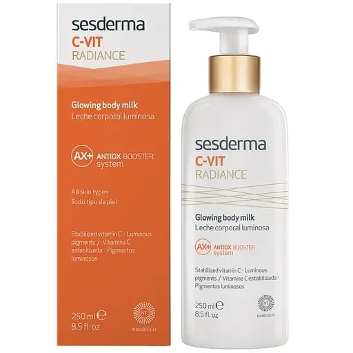 Молочко для тіла з сяючими пігментами Sesderma Laboratories C-Vit Radiance Glowing Body Milk 250 мл