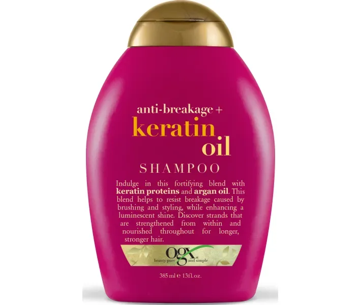 Шампунь для волосся Ogx Keratin Oil проти ламкості з кератиновим маслом 385 мл (0022796977519)