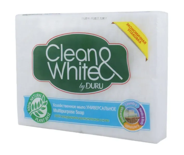 Хозяйственное мыло ";Универсальное"; Duru Clean & White 4х125г