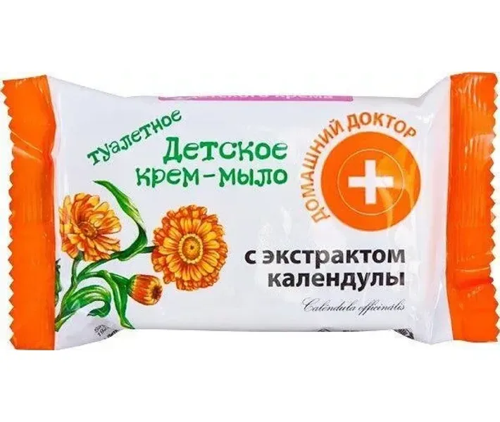 Дитяче крем-мило Домашний Доктор з екстрактом Календули, 70 г
