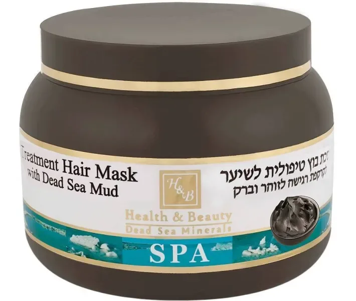 Маска Health & Beauty для сухого пошкодженого волосся з брудом Мертвого моря, 250 мл