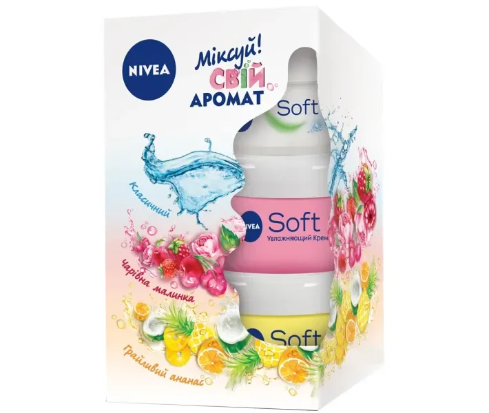 Набір кремів для тіла Nivea Soft Міксуй свій аромат, 50 мл