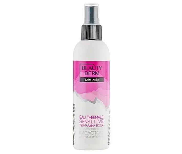 Термальна вода для чутливої ​​шкіри з гіалуроновою кислотою Beauty Derm Thermal Water, 200 мл