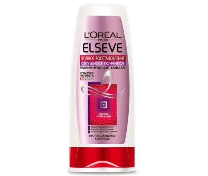 Бальзам-ополіскувач L'oreal Paris Elseve Повний Відновлення для посічених кінчиків, 200 мл