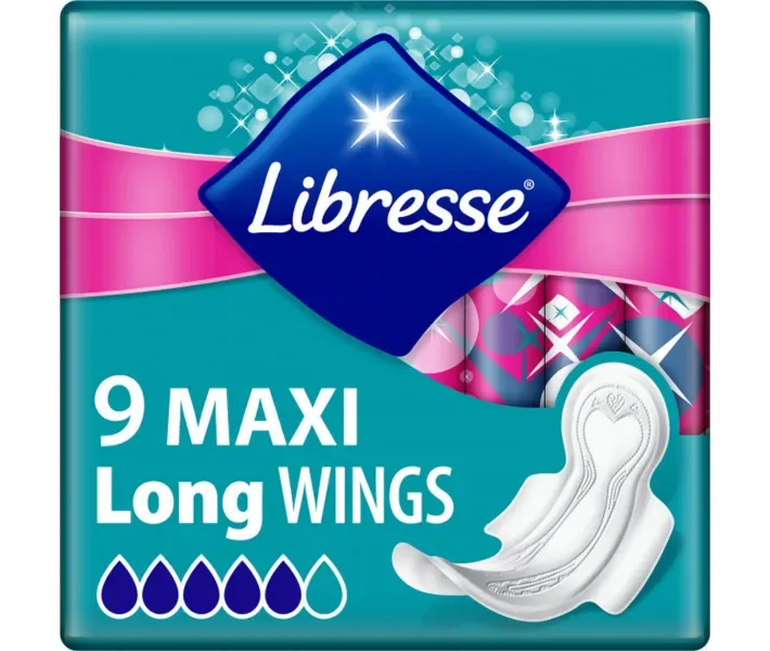 Прокладки жіночі гігієнічні Libresse Maxi Long 9 (7322540591927)