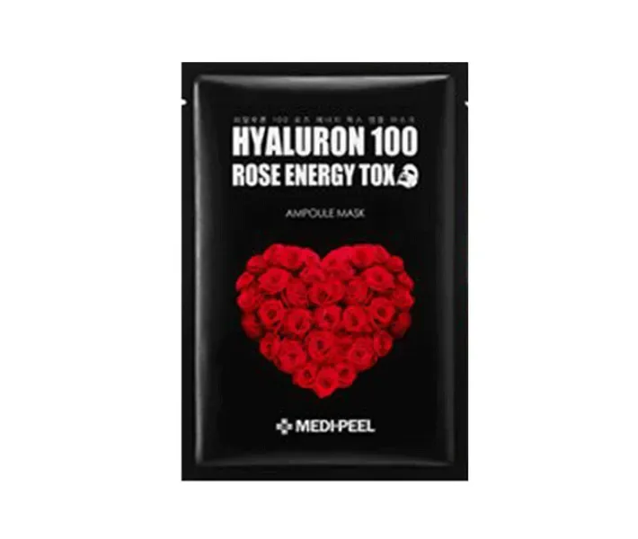 Зміцнююча маска проти зморшок MEDI-PEEL Hyaluron 100 Rose Energy Tox Mask 30 мл