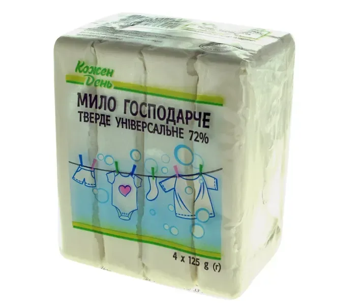 Мило господарське універсальне Кожен День, 125 г, 4 шт.