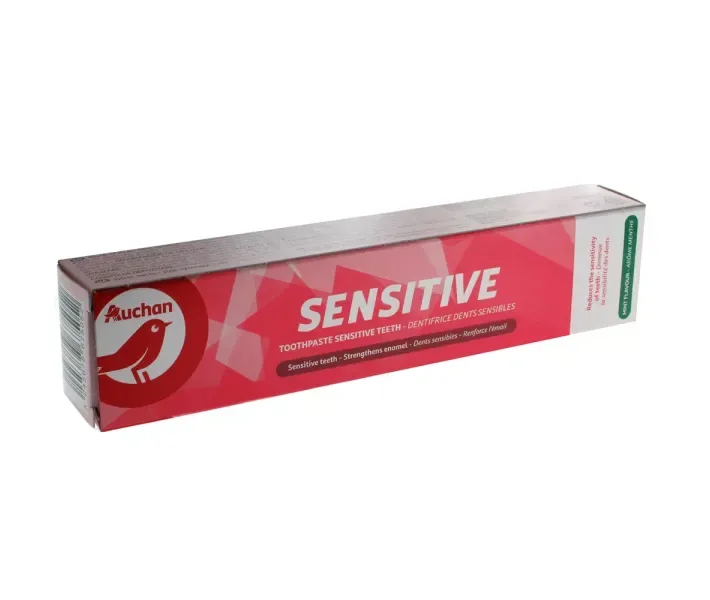 Зубна паста Auchan Sensetive, 75 мл