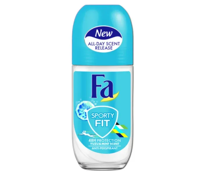 Fa Sporty Fit Антиперспірант-ролик Аромат Юзу і м'яти 50 мл (4015100294958)