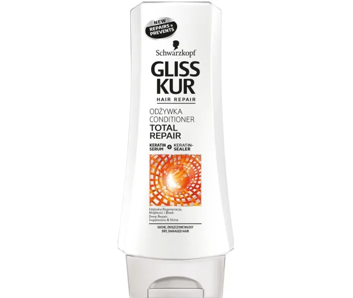 Бальзам Gliss Kur Total Repair для сухого, пошкодженого волосся 200 мл (9000100218009)