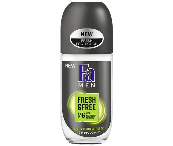 Fa Men Fresh & Free дезод-ролик з Магній-комплексом Аромат Ментол-Берегомет 50 мл (9000101252002)