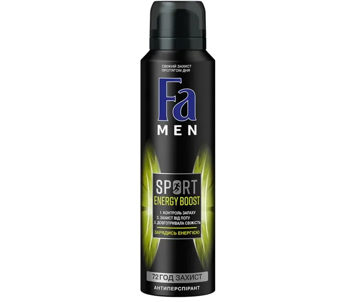Fa Men Sport Energy Boost Антиперспірант-спрей 150 мл (5410091693411)