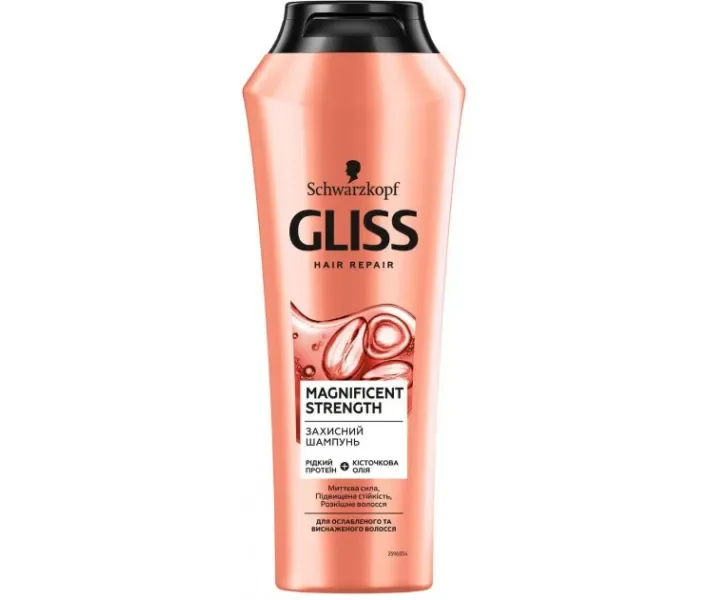 Шампунь GLISS Magnificent Strength для ослабленого та виснаженого волосся 250 мл (4015100009743)