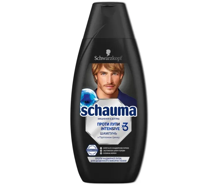 Schauma Men Intensive Шампунь для волосся з надмірною лупою 400 мл (3838824208985)