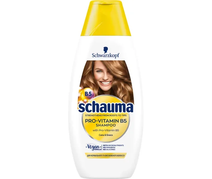 Schauma Шампунь Pro-vitamin B5 для нормальних і виснажених волосся 400 мл (4015100298666)