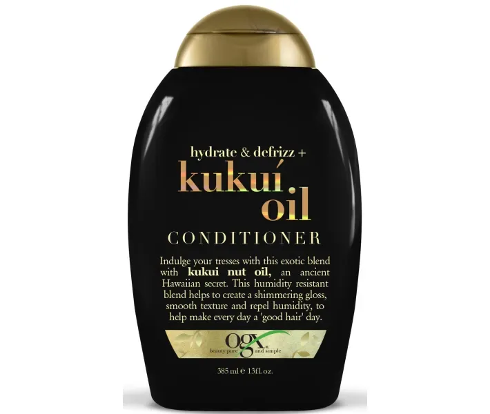 Кондиціонер для волосся Ogx Kukuí Oil Зволоження та гладкість з маслом гавайського горіха 385 мл (0022796974228)