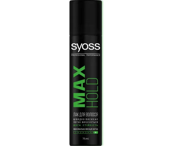 Лак для волосся Syoss Max Hold Фіксація 5