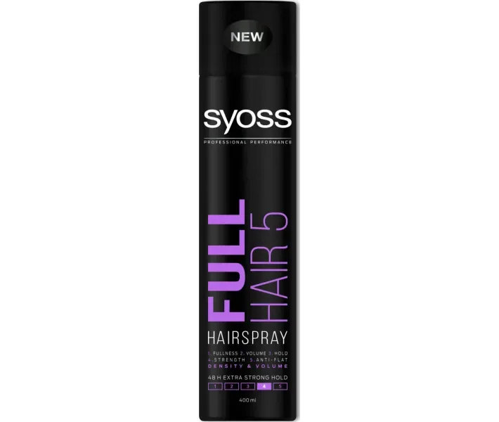 Лак для волосся SYOSS Full Hair 5 фіксація 400 мл (5201143726658)