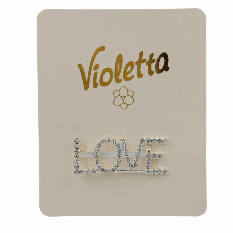 Violetta невидимка для волосся з написом Love , 1 штука