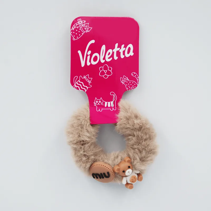 Violetta резинка для волосся дитячі з милим ведмежатком, 1 штука