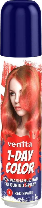 Cпрей тонуючий Venita 1-DAY Color red spark 50 мл