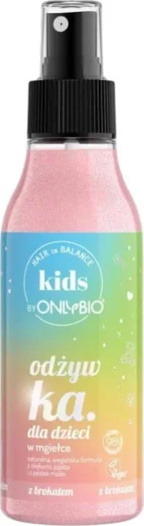 Спрей-кондиціонер для волосся OnlyBio Hair in Balance Kids з блискітками 150 мл