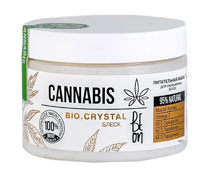 Маска-догляд Beon Cannabis Блиск для фарбованого волосся 350 мл (4630035350748)