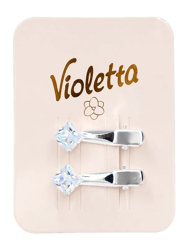 Violetta Ніжні шпильки для волосся з ограненими стразами,2шт