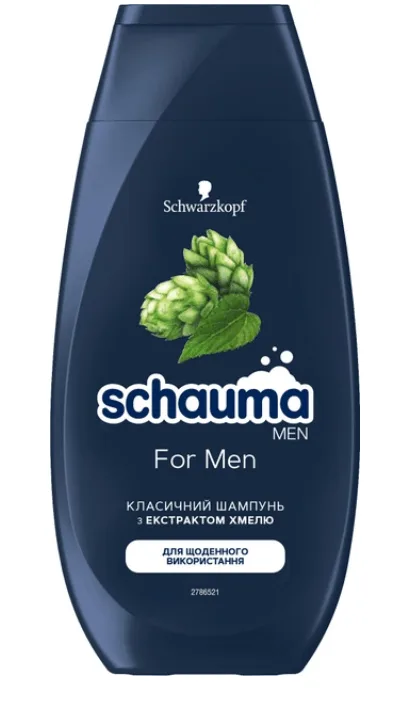 Шампунь для чололовіків SCHAUMA з хмелем, 250 мл