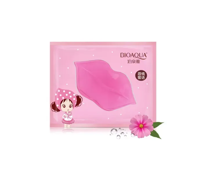 Гидрогелевая маска патчи для губ с коллагеном BIOAQUA Collagen Nourish Moisturizing Lips Membrane 8г