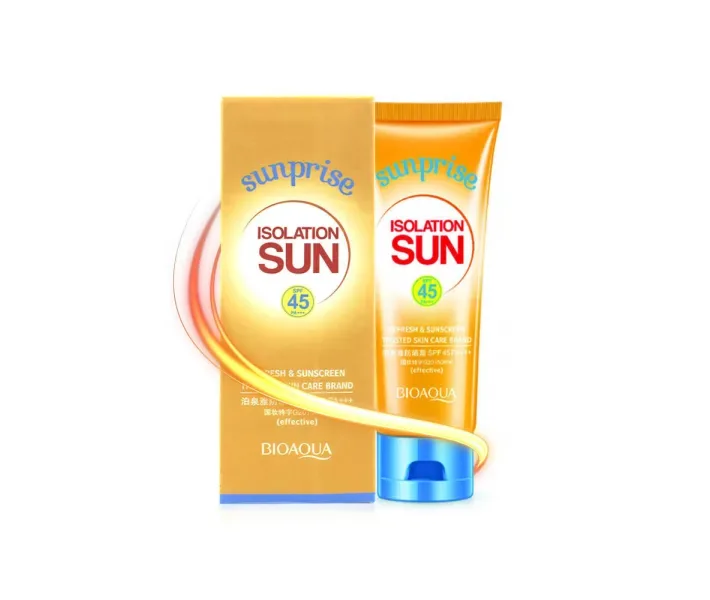 Сонцезахисний водостійкий крем BIOAQUA Sun Screen 45 + SPF 80 гр. для тіла від сонця зволоження шкіри