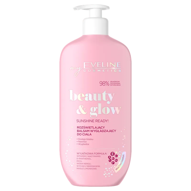 Бальзам для тіла Eveline розгладжуючий з ефектом сяяння Beauty & Glow, 350мл