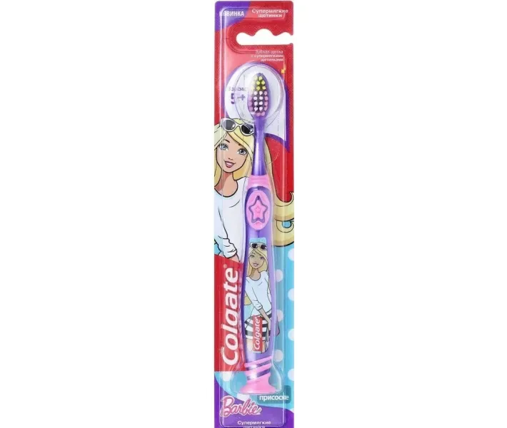 Зубна щітка Colgate Барбі \ Супергерої для дітей від 5 років, 1 шт
