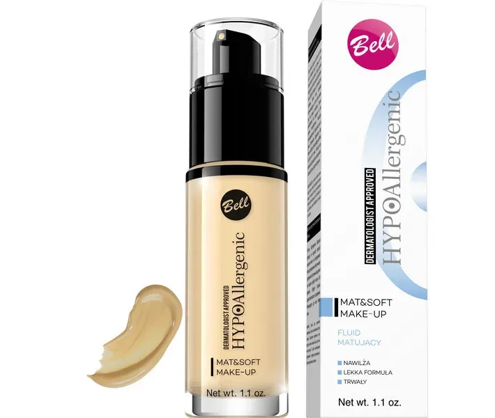 Флюїд Mat&Soft Hypo Allergenic Bell 30 г № 3 sunny beige ( HBF1072)