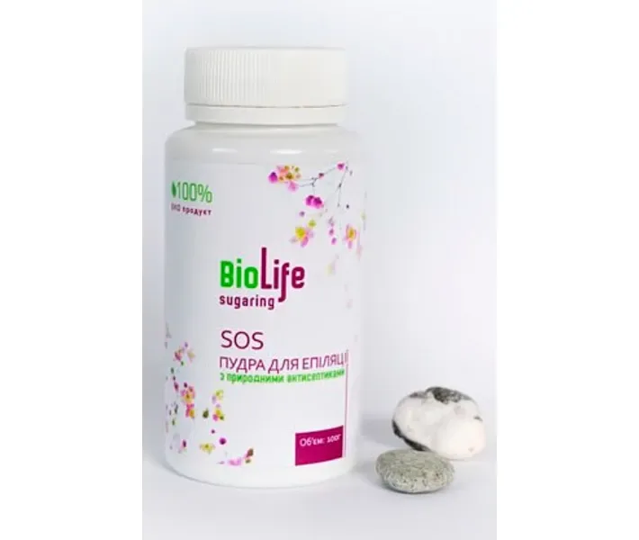 SOS пудра TM для епіляції з природними антисептиками 100 г BioLife (345707309)