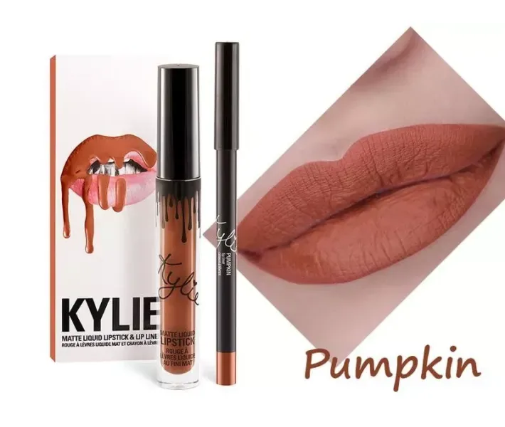 Матова помада та олівець для губ Kylie Matte Liquid Lipstick & Lip Liner PUMPKIN