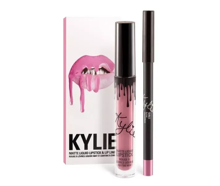 Матова помада та олівець для губ Kylie Matte Liquid Lipstick & Lip Liner SMILE