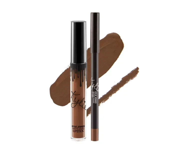 Матова помада та олівець для губ Kylie Matte Liquid Lipstick & Lip Liner BRONW SUGAR