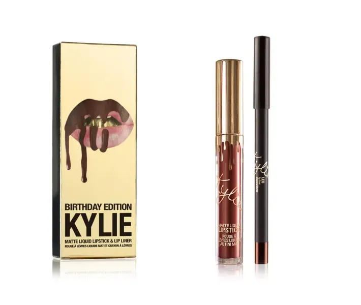 Матова помада та олівець для губ Kylie Matte Liquid Lipstick & Lip Liner LEO