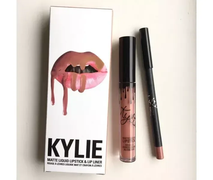 Матова помада та олівець для губ Kylie Matte Liquid Lipstick & Lip Liner CANDY K