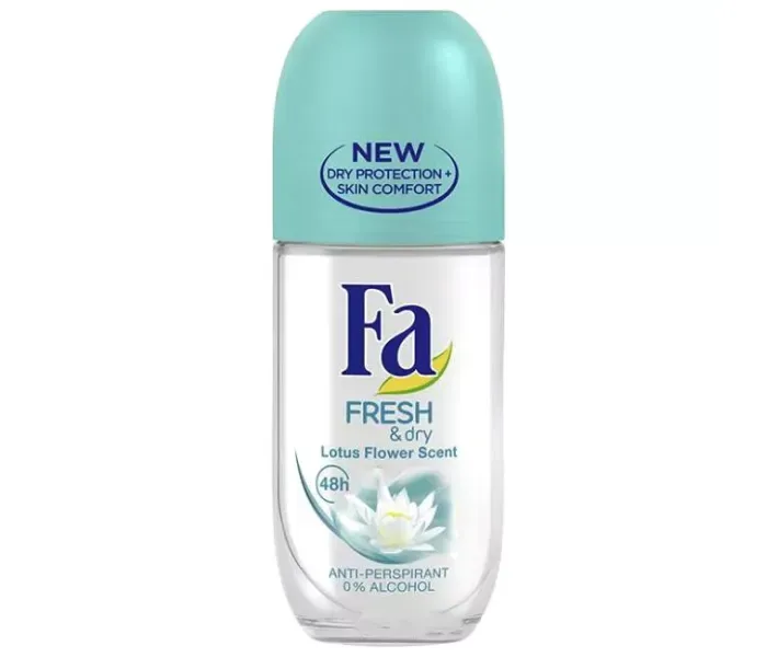 Дезодорант Fa Dry Protect Квітка лотоса, роликова, 50 мл